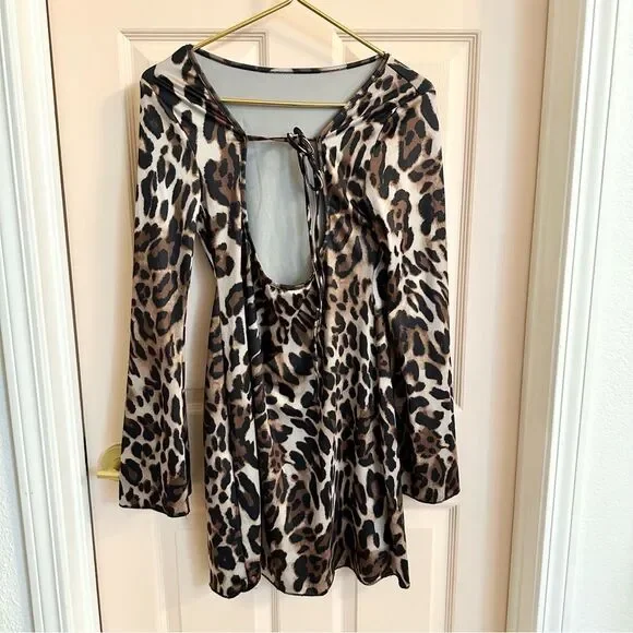 Leopard Print Mini Dress - Picture 5 of 5